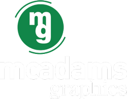 McAdams logo - reversed